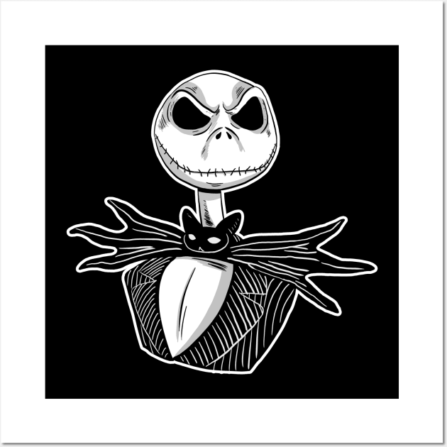 Jack Skellington Wall Art by Black Snow Comics